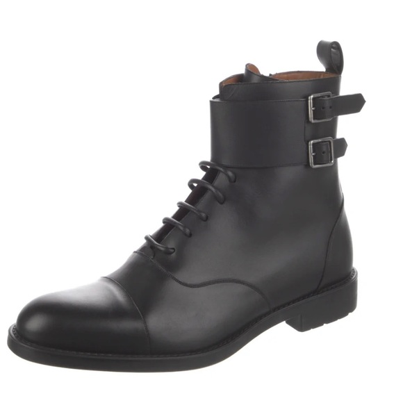 BALLY leather Alfred combat boots - Picture 2 of 8